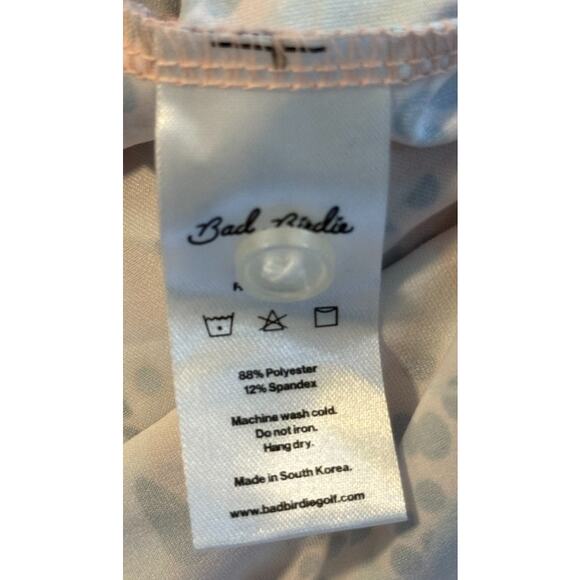 Not For Sale Bad Birdie Polo Women Large Pink Golf Performance 4 Way‎ Stretch - Picture 7 of 9